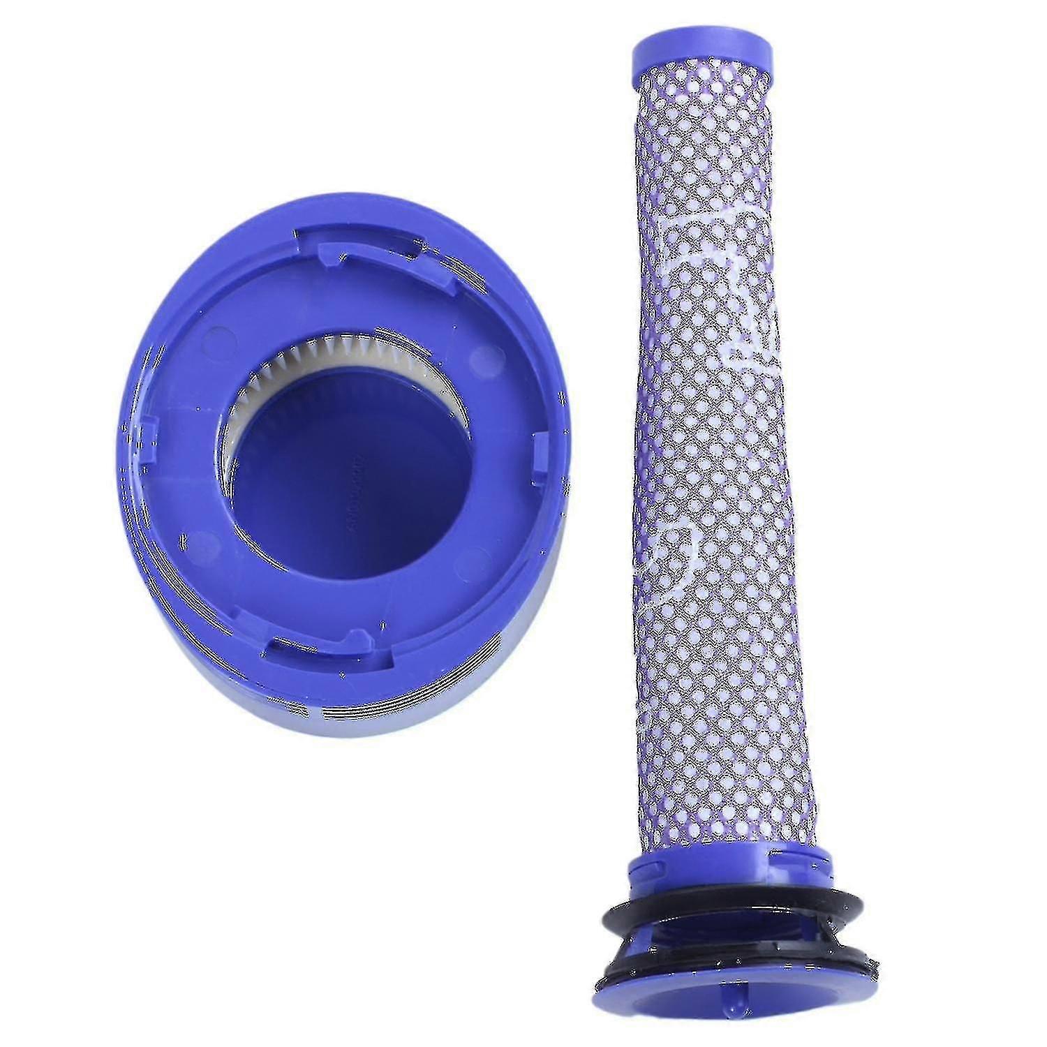 2 Pack Replacement For Dyson V8 Pre Filter + Hepa Post Filter