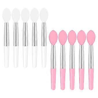 Silicone Mini Lip Brush Lipstick Applicator for Makeup 10Pcs Portable