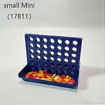 Four in a Row Board Game, Plastic Vertical Strategy Game with 42 Red & Yellow Chips, Portable Travel Toy for Kids Family Party Holiday