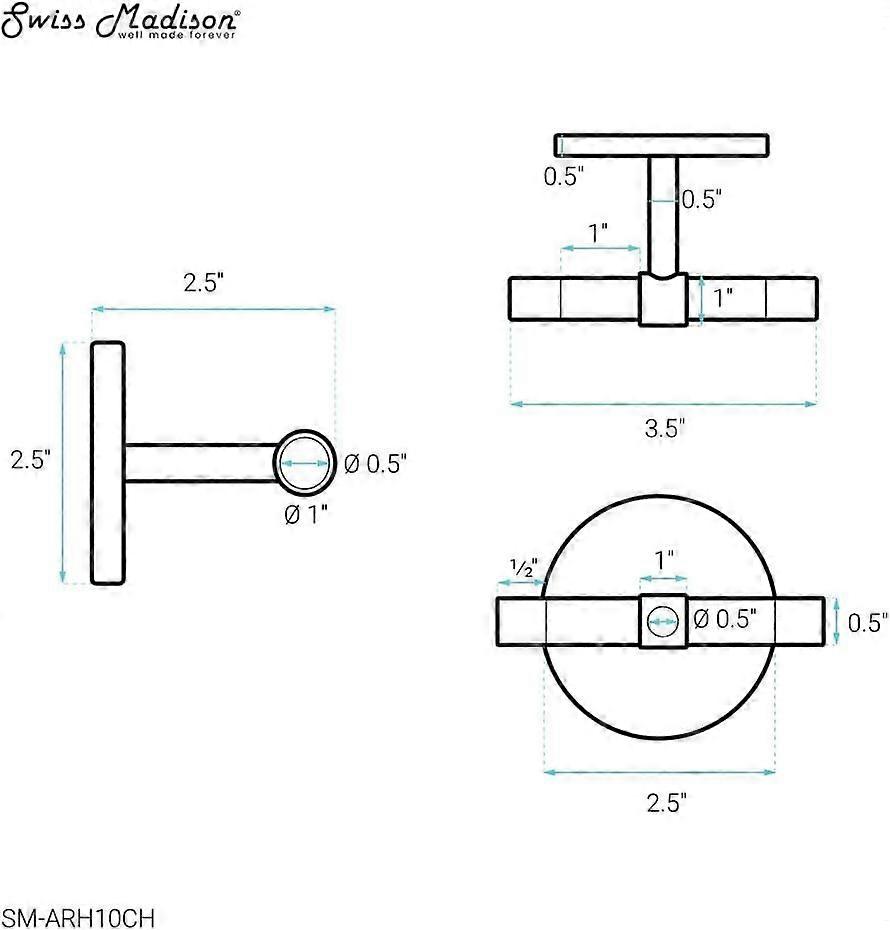 Acrylic Bathroom Robe Hook in