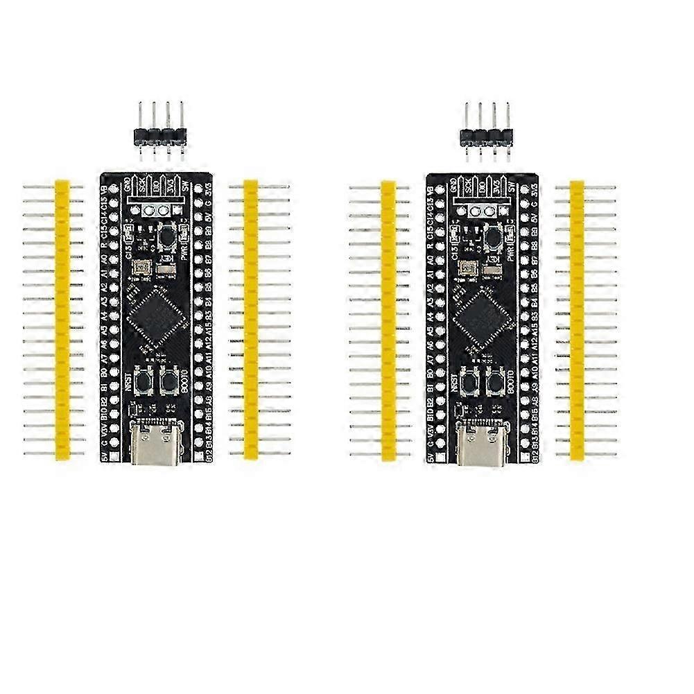 2Pcs STM32F401 STM32F401CCU6 Development Board V3.0 STM32F4 Learning Board Support compatible with Programming