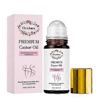 Premium Castorolie Roll-On, 50 ml Hydraterende Massageolie