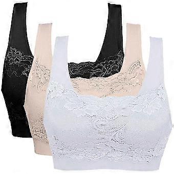 Women Lace Genie Bra Wireless Sports Underwear Breathable Sexy Shockproof Bralettes Fitness Yoga