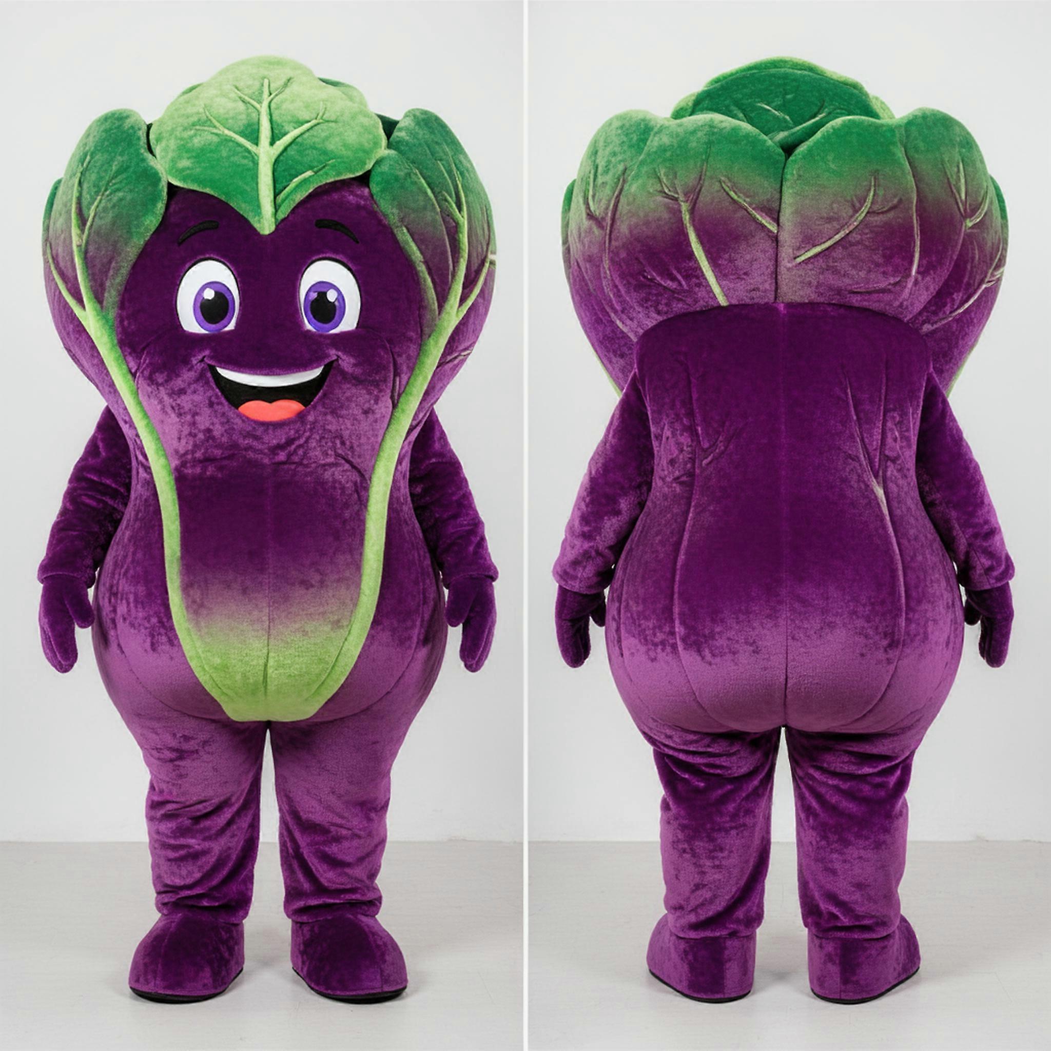 MASTICOT Vibrant Red Velvety Cabbage Mascot