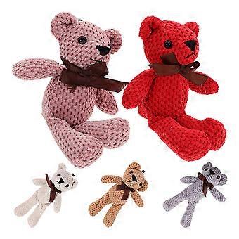 Plush Bear Toy Stuffed Animal Doll for Sofa Decoration 5Pcs Set