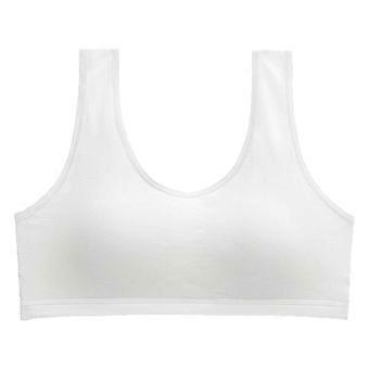 Reggiseno comodo in cotone senza cuciture per ragazze, leggero, ideale per lo sport, l'uso quotidiano e la scuola.