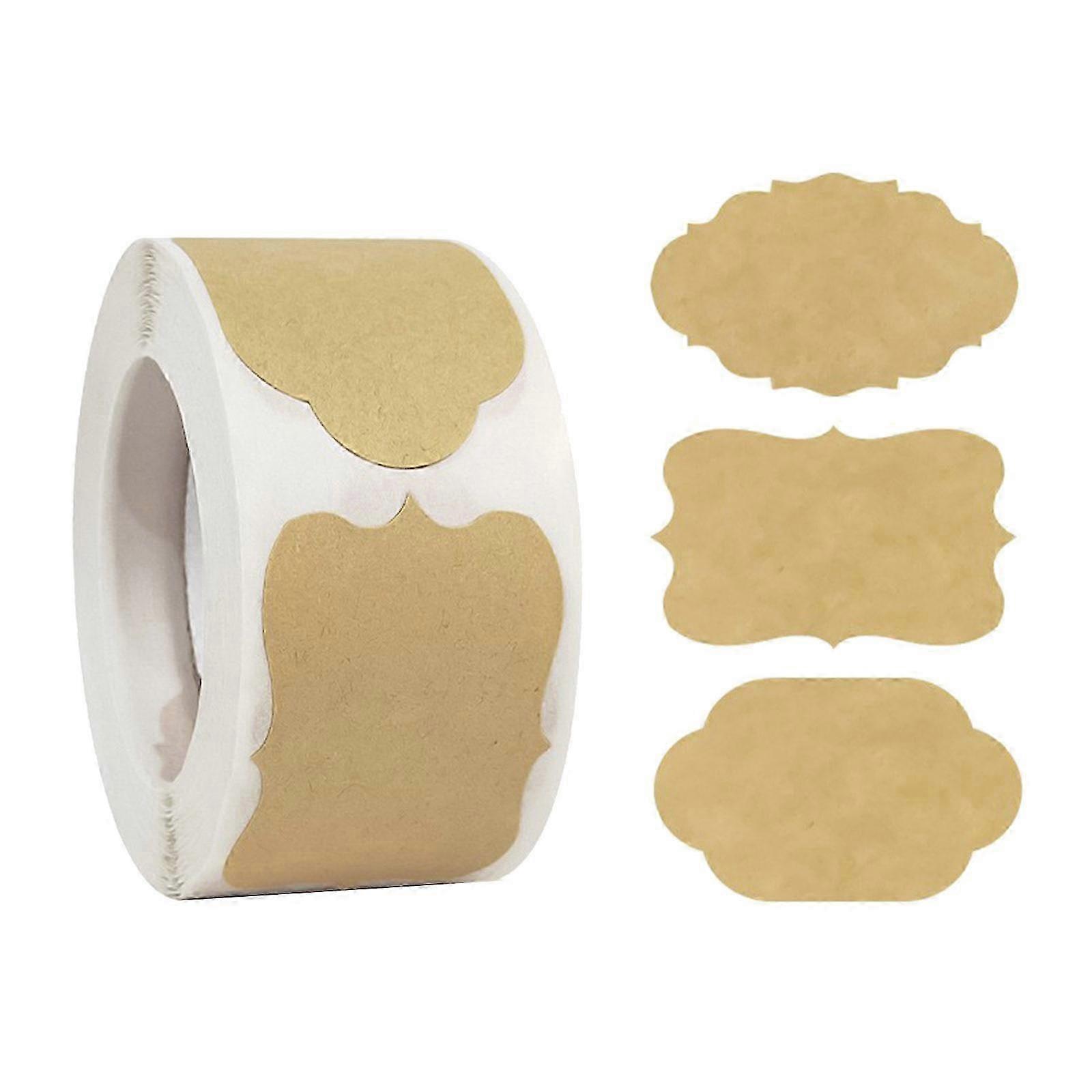 Natural Kraft Writeable Label Stickers