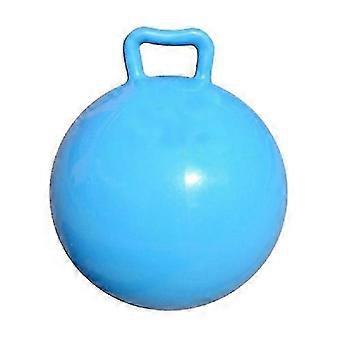 Inflatable Hopper Ball for Kids with Easy Grip Handle 44cm PVC Blue Indoor Outdoor Use