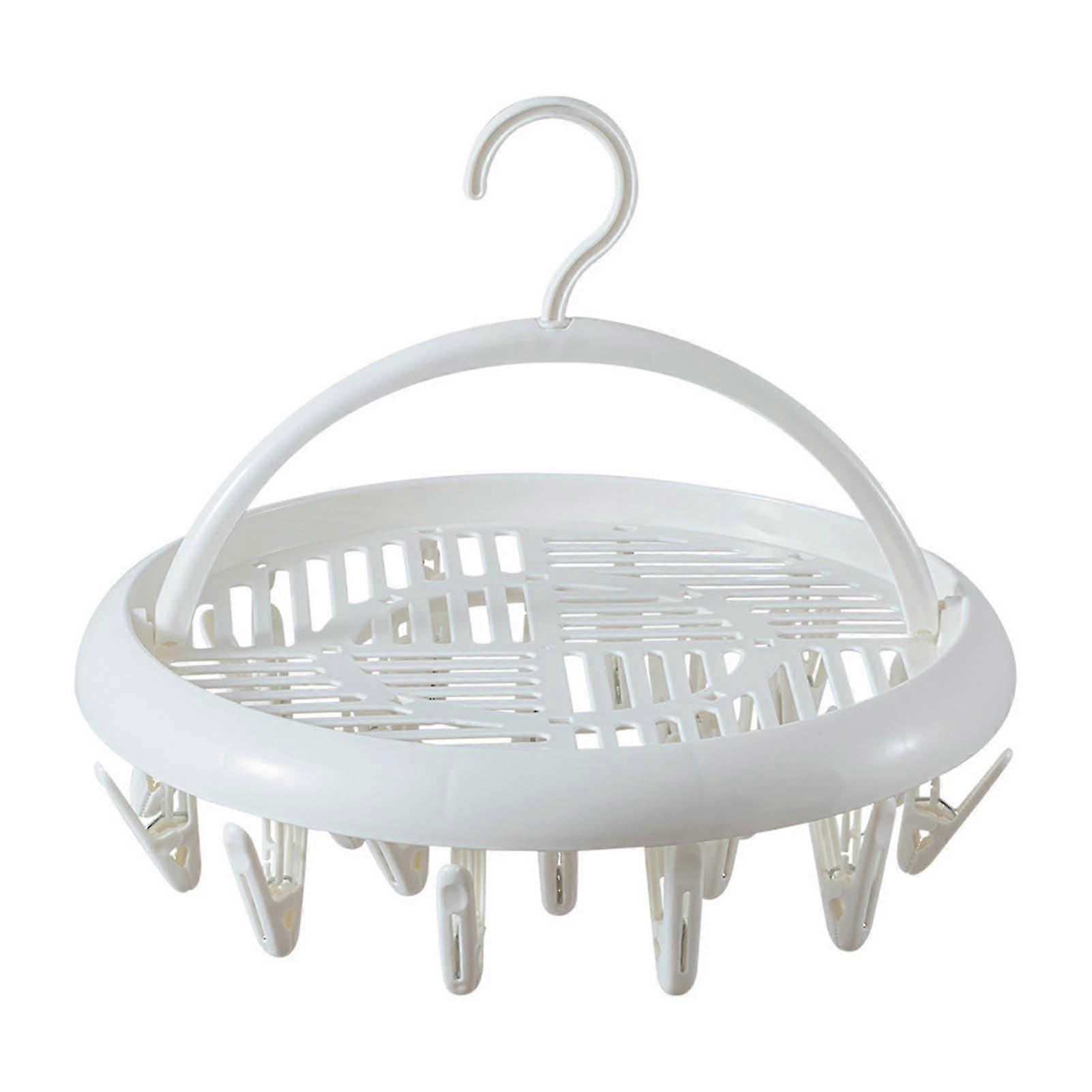 Plastic Round Hanger With Strong Clips