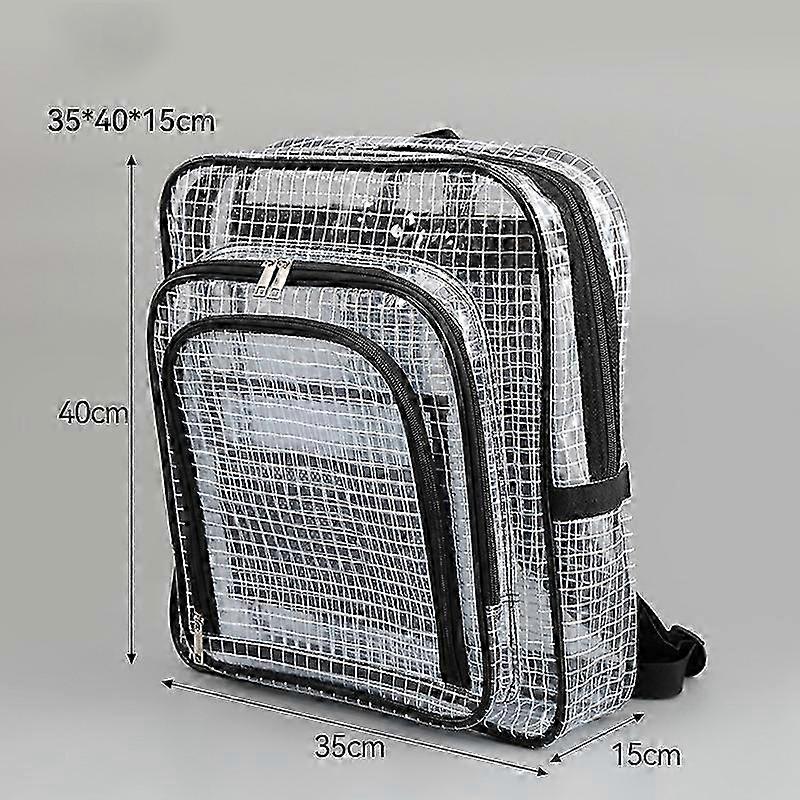 17 Inch Diamond-Mesh Lined Backpack