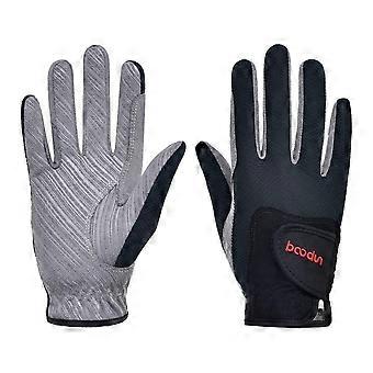 Suede Horse Riding Gloves Wear Resistant Anti-slip Equestrian Gloves Breathable Lightweight Sports Riding Gloves Outdoor Golfing
