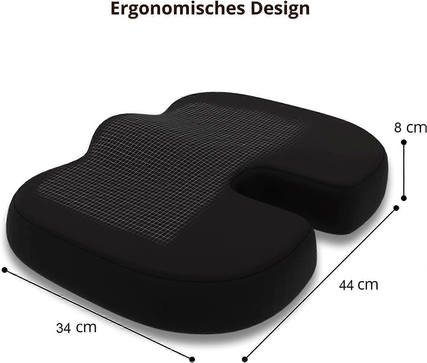 Memory Foam Gel Cushion Sciatica Relief Ergonomic Seat