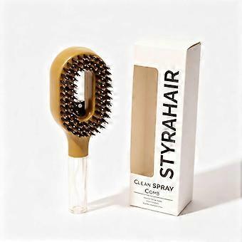 Pettine spray 2 in 1 con setole, ideale per capelli bagnati e asciutti, per massaggio del cuoio capelluto, antistatico, con flacone spray ricaricabile per oli essenziali/acqua, strumento per la cura dei capelli.