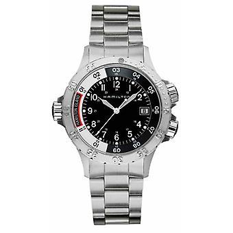 R. Hamilton cab Khaki Sub ESR neg/BL Acer Watch analoginen kvartsi mies ruostumattomasta teräksestä ranne koru H74511133