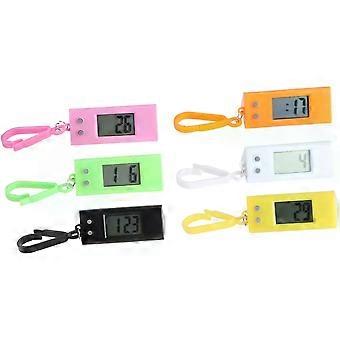 6 orologi da tasca digitali, set di orologi elettronici da appendere in plastica.