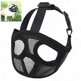 Dog Muzzle Adjustable Breathable Mesh with Secure Straps for Controlling Barking, Chewing, and Biting