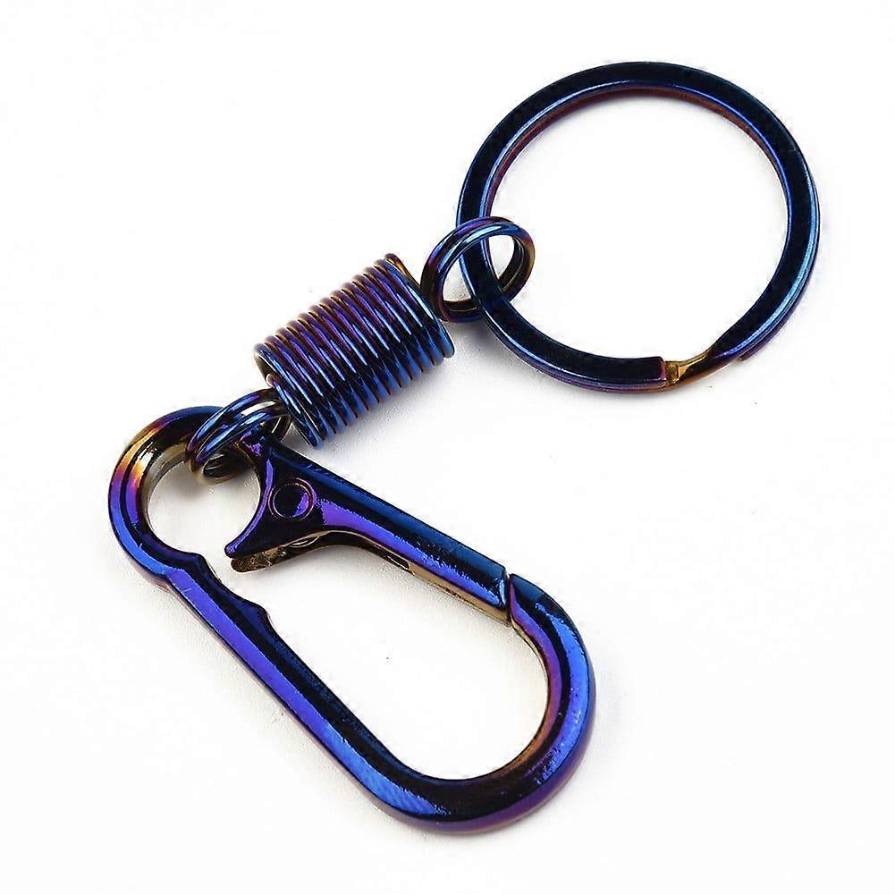 Universal Burn Blue Diy Motorcycle Key Cover Case Shell With Key Ring