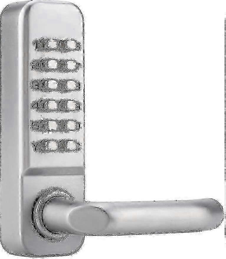 Mechanical combination lock compatible with toolboxes with 11-digit waterproof security