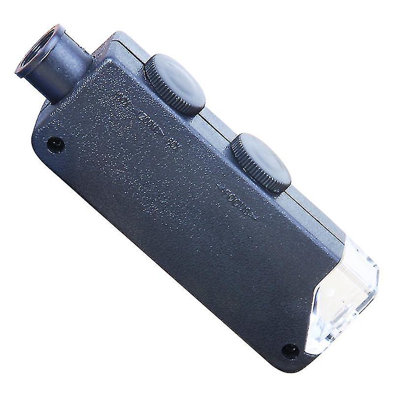 60x-100x Illuminated Mini Pocket Microscope Magnifier With Led Light