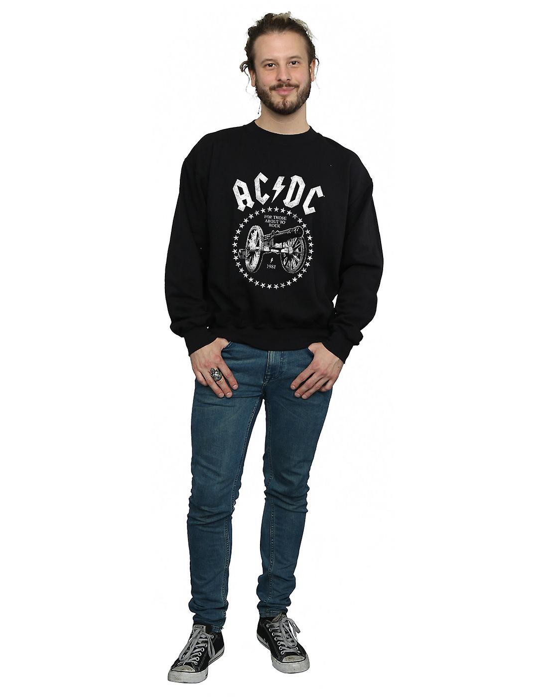 AC/DC Men's We Salute You Cannon Sweatshirt | Fruugo US