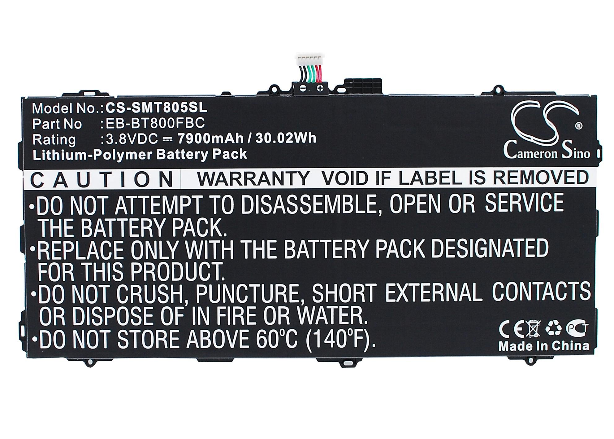 Battery for Samsung Galaxy Tab S TabS SM-T801 EB-BT800FBC EB-BT800FBE BT800FBU