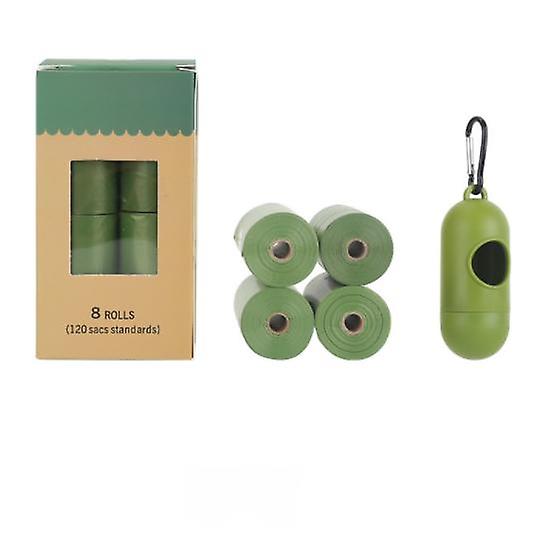 (verde 4 Rolls + Dispenser)shit Bag Eco-friendly Garbage Bag