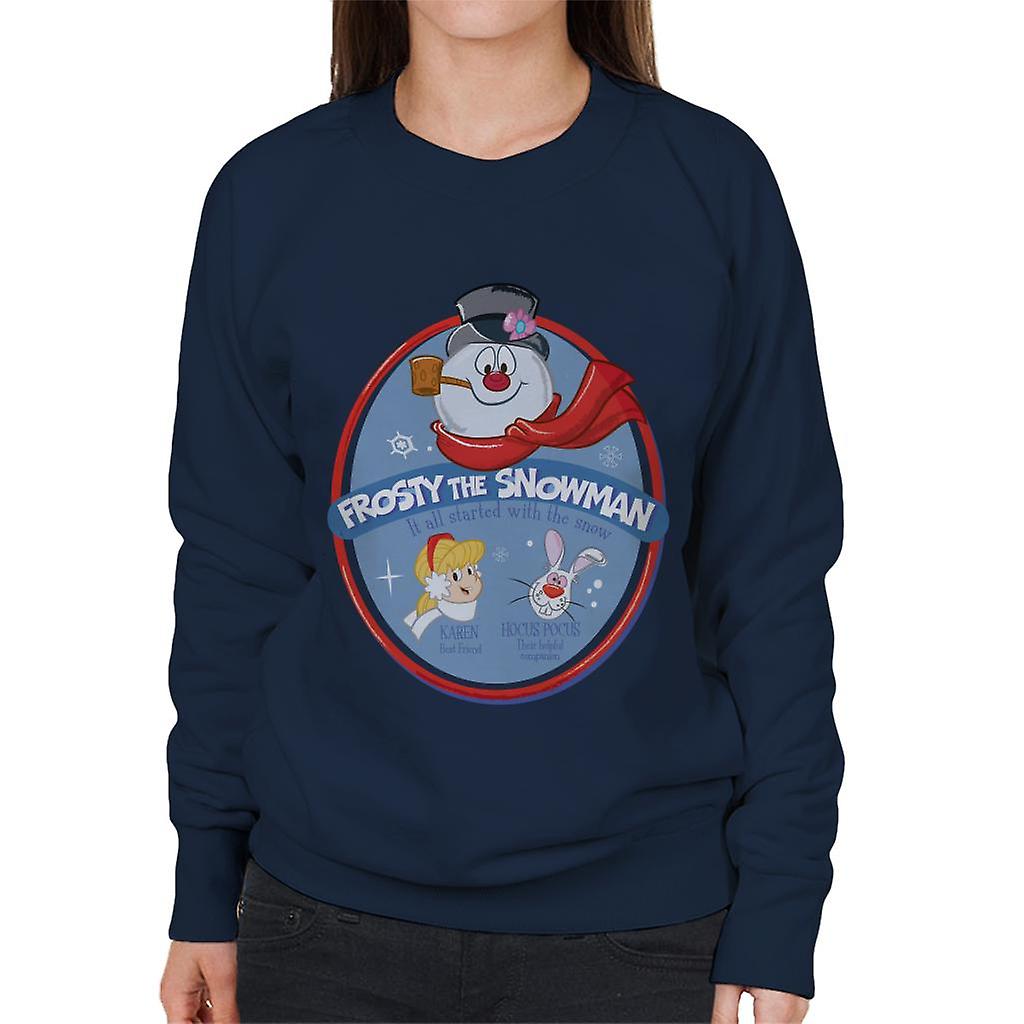 Frosty The Snowman It All Started With The Snow Women's Sweatshirt