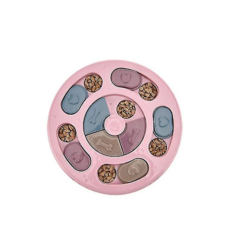 Round Shape Pet Food Containerspink1pcs