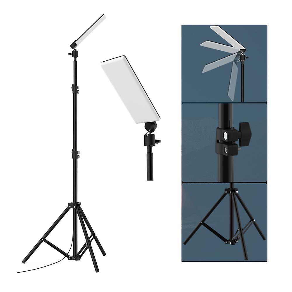 Upgraded 84-led Retractable Tripod Stand Light - Portable 1.8m Adjustable Led Work Lamp, Powered By Mobile Power Bank