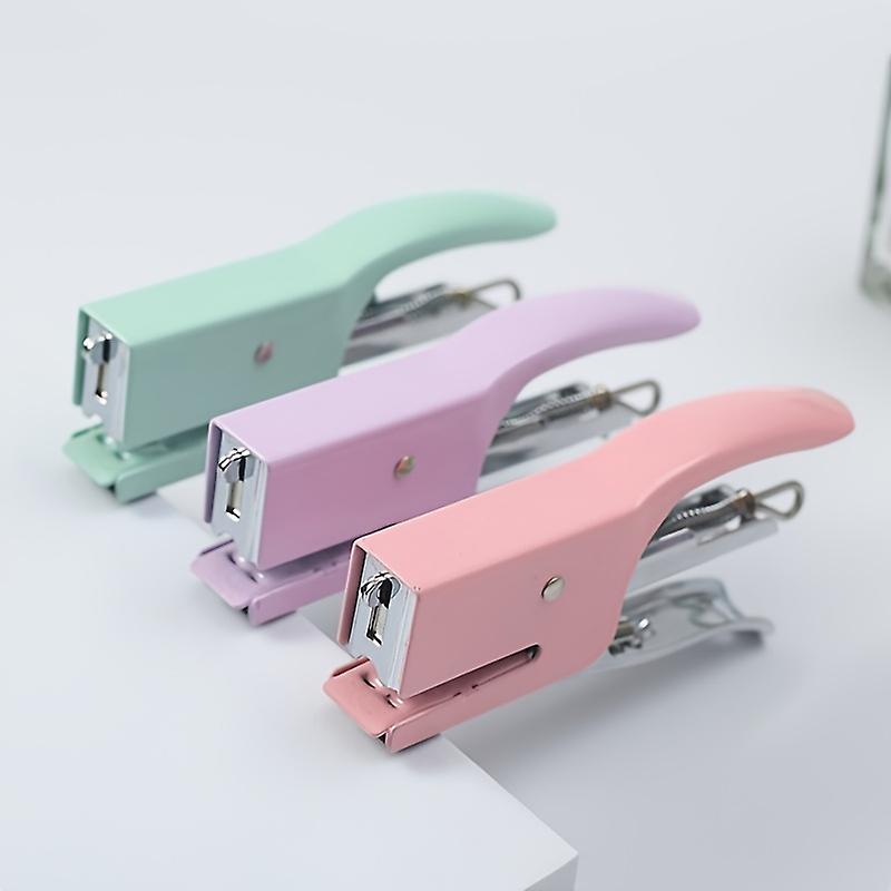 A Set Metal Hand-held Stapler No 10 Office Stapler With 1000 Staples