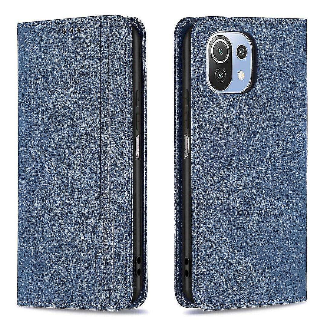 Compatible With Xiaomi Mi 11 Lite Case Wallet Magnetic Closure Foldable Protective Anti-theft Brush