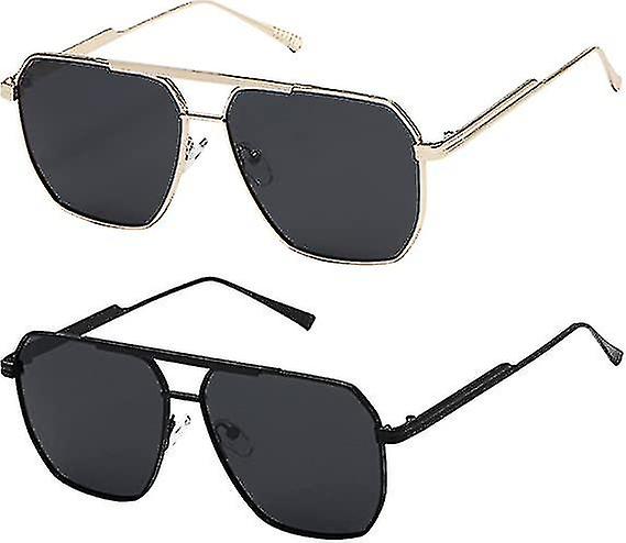 Polariserede solbriller Vintage Oversized Square
