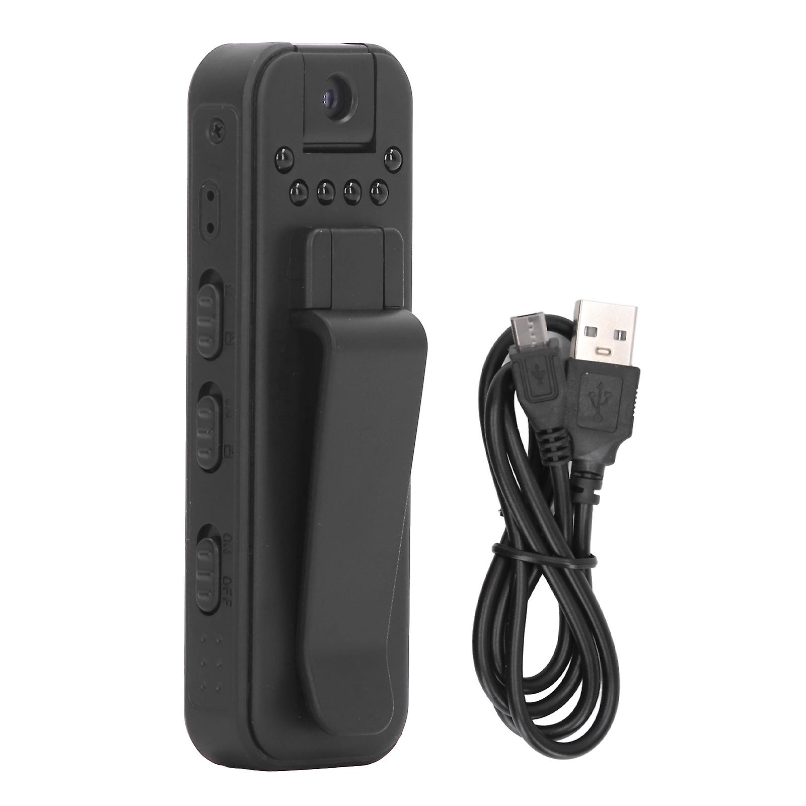 1080p HD Daily Video Recorder, Night Vision, Body Camera, Back Clip, Rotating Lens