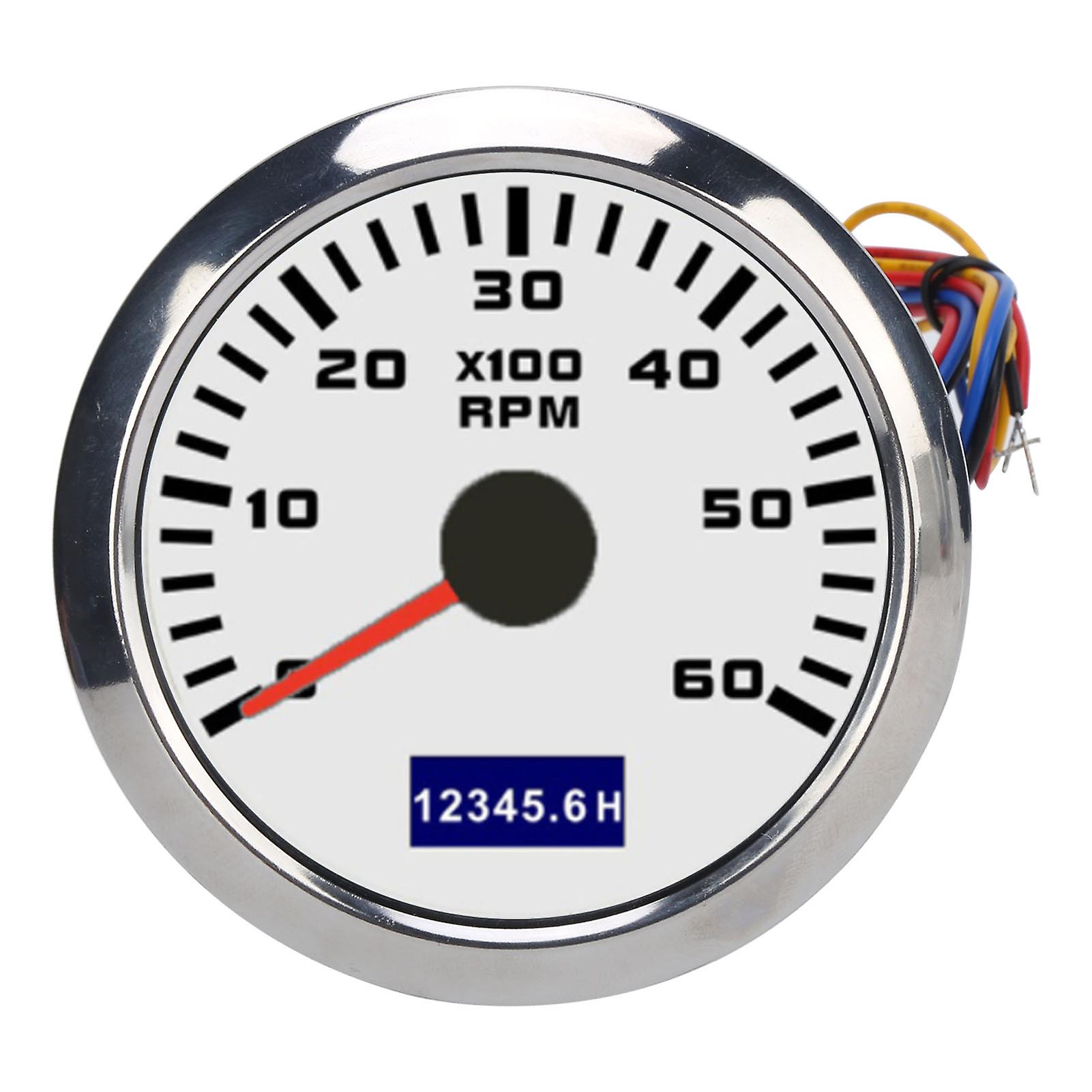 85mm Car Speedometer Low Power Dissipation with Red Pointer Universal for Auto Boat DC 9-32V