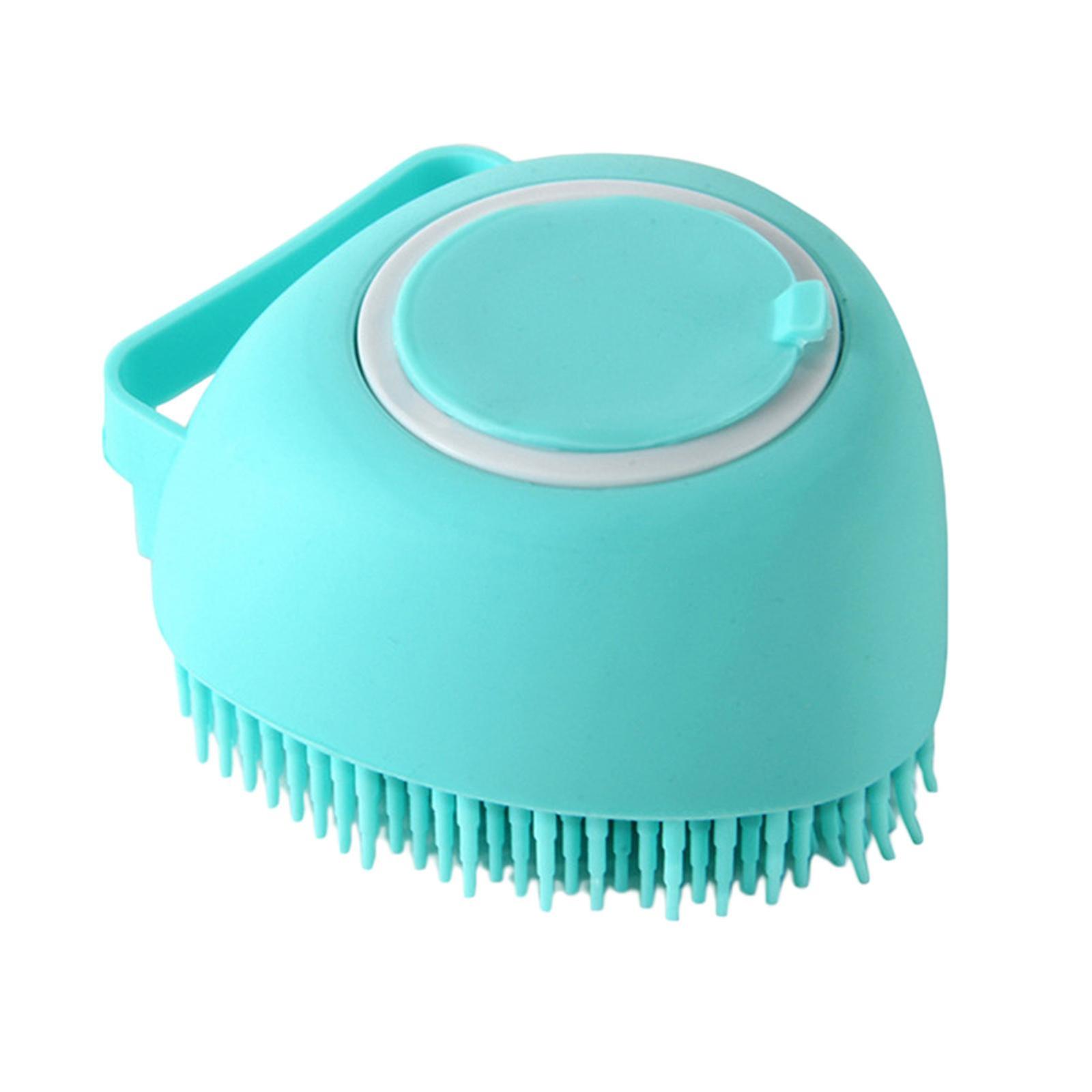 2 IN 1 Bath Scrub Brush Easy to Clean for Men Women Remove Dandruff blue