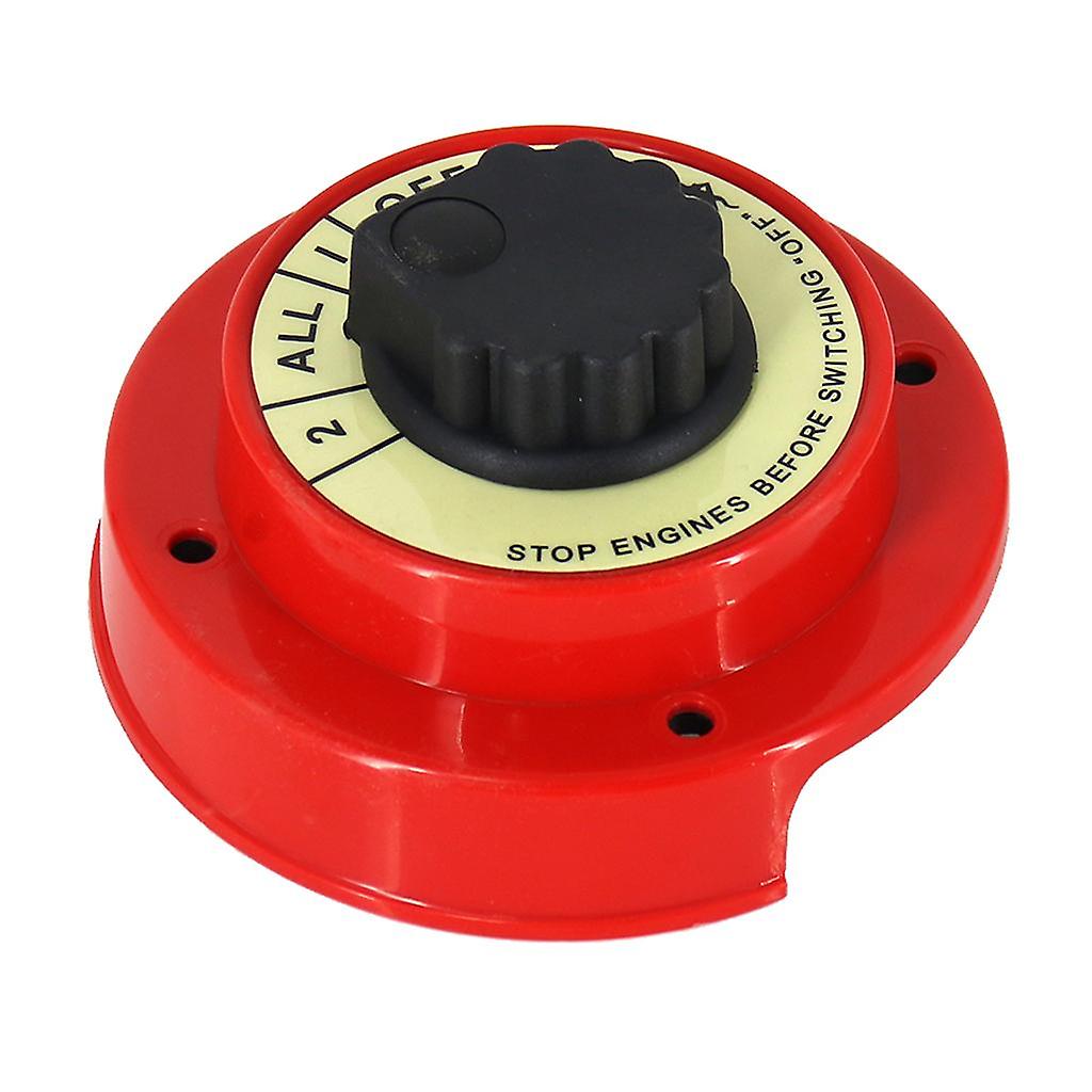 Dual Battery Selector Switch Switch w/ Lock for Boat RV Motor Replacement