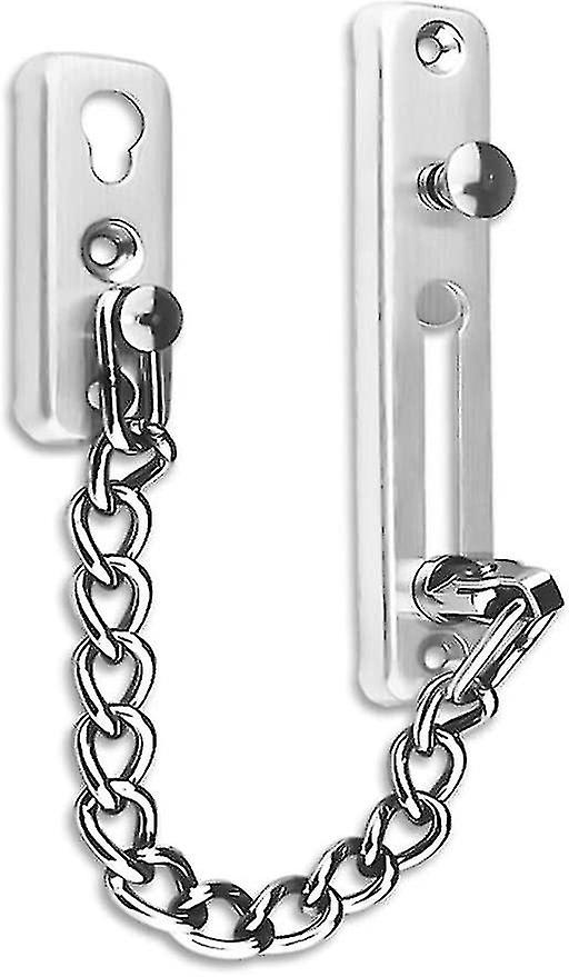 3 Color Door Chain Door Security Chain Chain Lock Stainless Steel Door Chain Casting Door Lock Front Chain Scratch Guard With Screws Hardware Hotel Fa