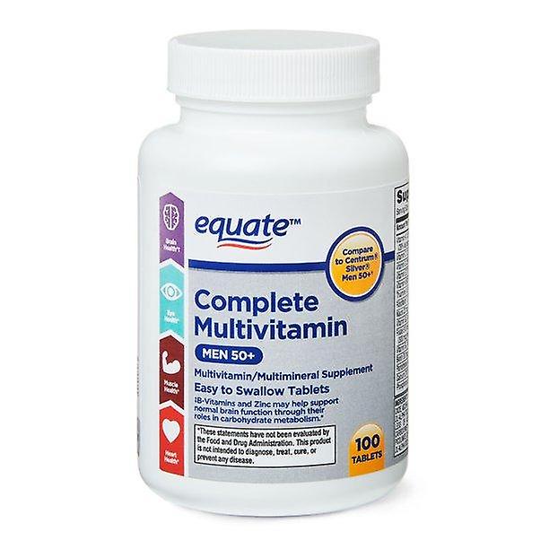 Equate Complete Multivitamin Tablets, Men 50+, 100 Count