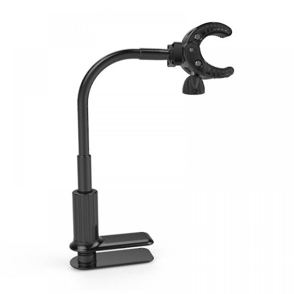 Support de sèche-cheveux en alliage 360 degrés rotatif mains libres Support de sèche-cheveux avec pince Porte-sèche-cheveux Hauteur réglable Support de sèche-cheveux