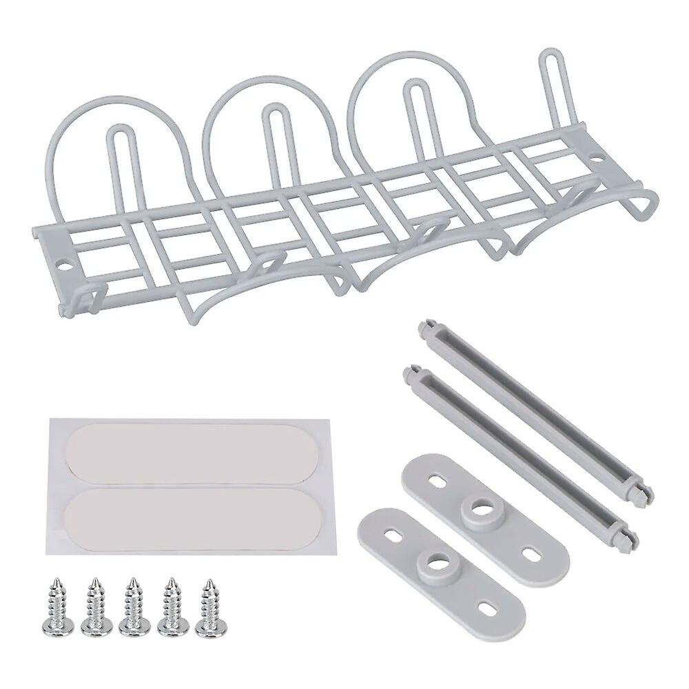 Adhesive Wire Cord Power Strip Organizer Shelf Strong Hanging Socket Storage Rack Under Desk Cable Management Tray