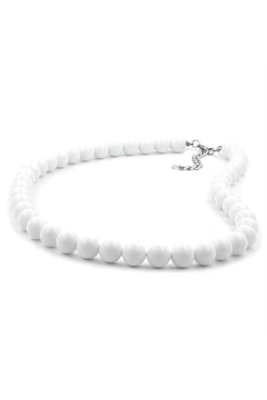 Necklace Beads 8mm Marbeled 80cm - Gl01498-80