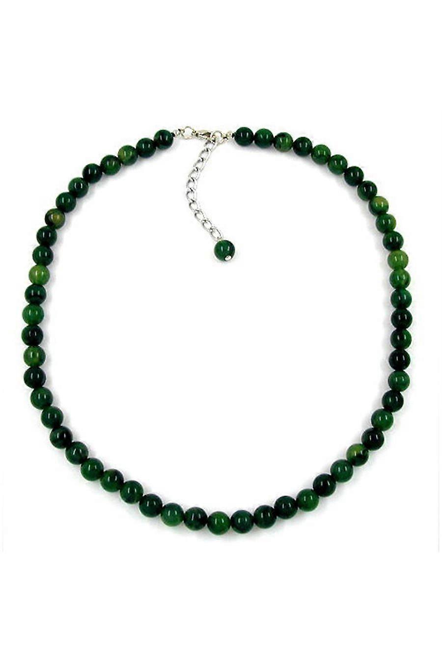 Necklace Beads 8mm Green - Gl01365