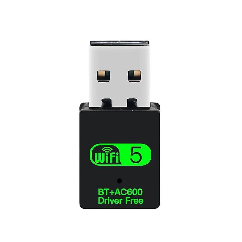 USB WiFi Bluetooth Adapter 600Mbps Dual Band 2.4Ghz 5Ghz Mini Wireless Network External Receiver for PC Laptop Desktop