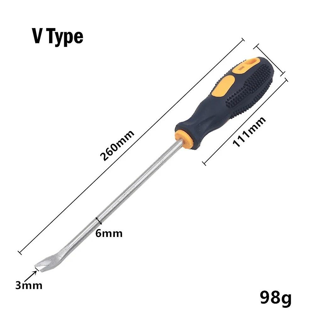 1PC Staple Puller Pry Nail Removal Tool U Type V Type Screwdriver 260mm for Home Workshop Industry Carpenters Workshop Hand Tools~10014