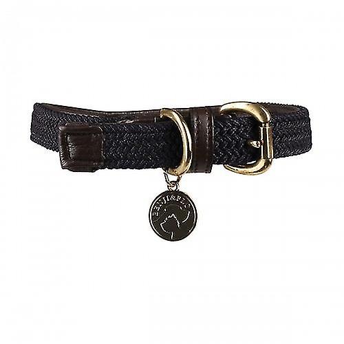 Benji & Flo Interlaced Leather Lined Dog Collar
