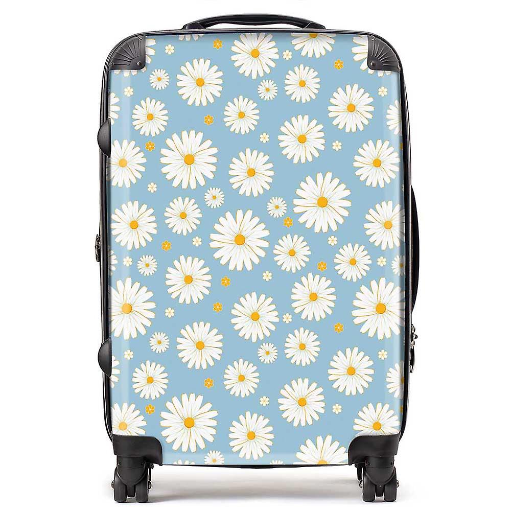 Summer Daisy Pattern Suitcase
