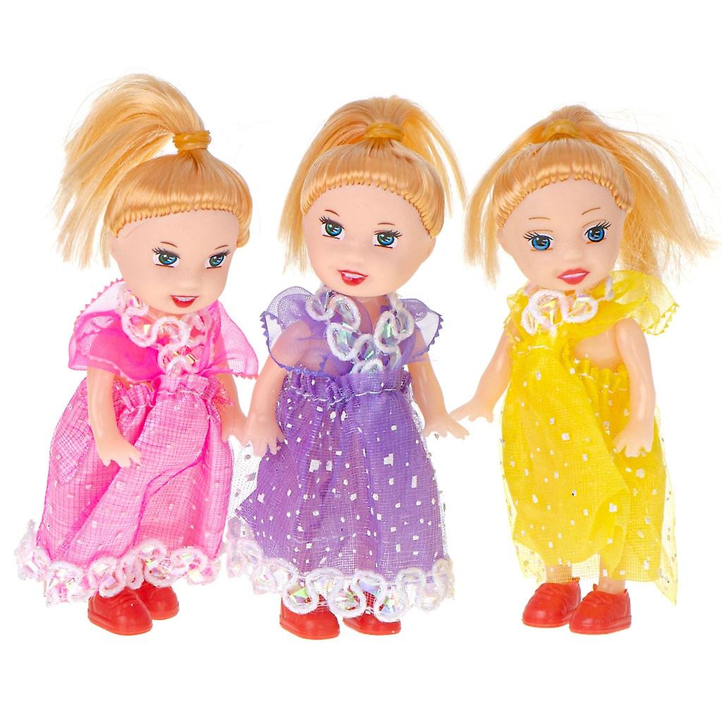 Dolls dolls for dollhouses set of 3pcs 10cm