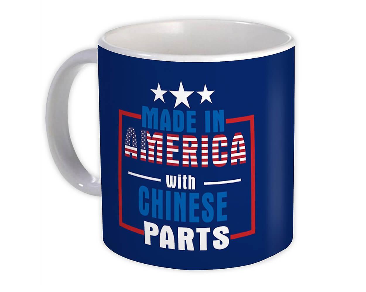 Gift Mug: Made in America with Chinese Parts Expat