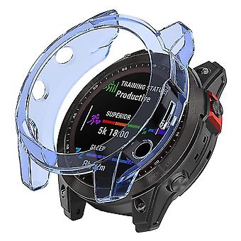 Para Garmin Epix Gen2 Estuche de reloj transparente anticaída antiarañazos Cubierta protectora de TPU duradera