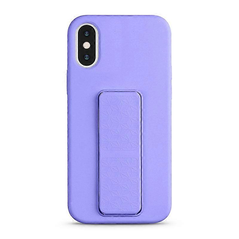 For iPhone XS / X Liquid Silicone Holder Phone Case
